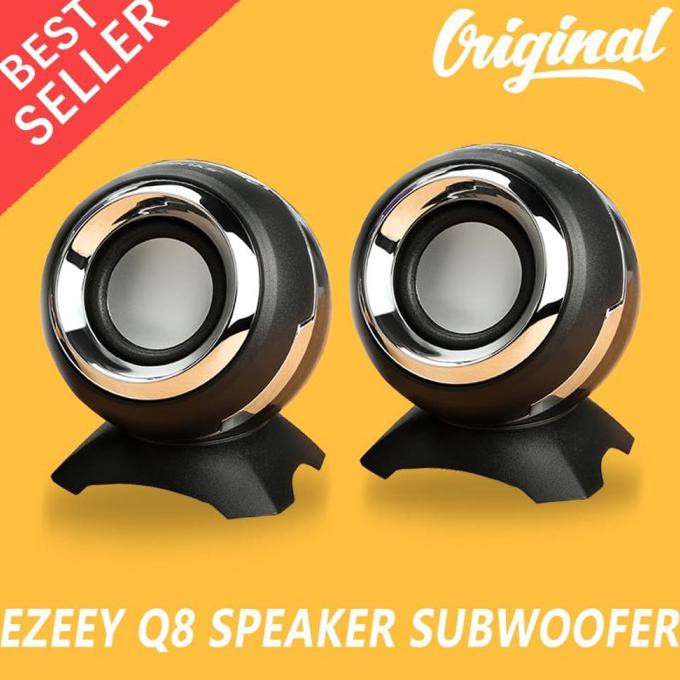 ✨ BISA COD✨ Speaker Komputer PC Laptop Notebook USB Mini Multimedia Q8 Original - Putih