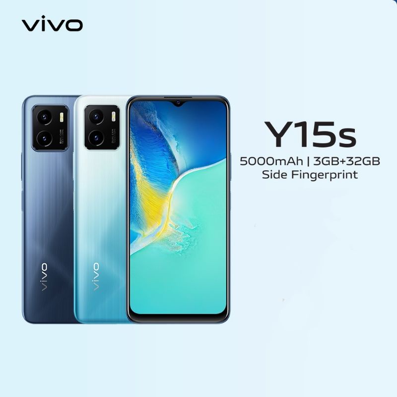 hp Vivo y15s ram 3/32gb ,Vivo y15s ram 3/64gb, 5000MAH , GARANSI RESMI 1 TAHUN-1
