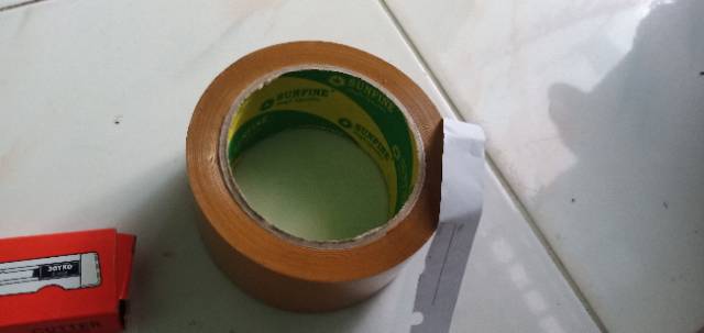 Solasi solatip lakban coklat panjang tebal