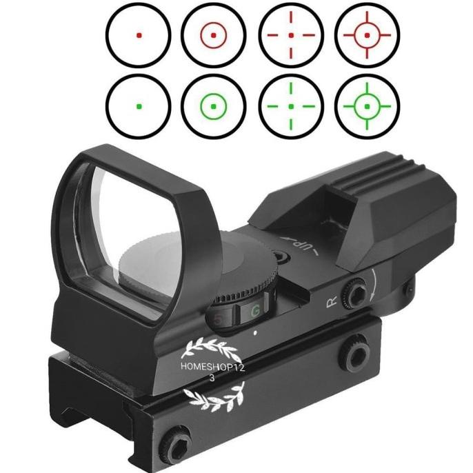 HOLOSIGHT Red Green dot aim 4 reticle 20mm airsoft Star Seller