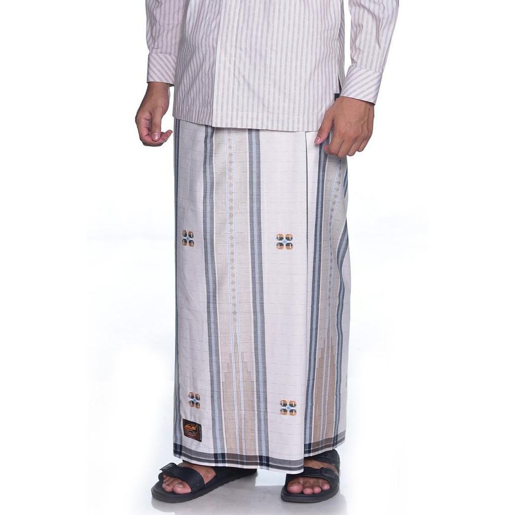 Sarung ATLAS Premium 790 Songket Special Gerimis Putih