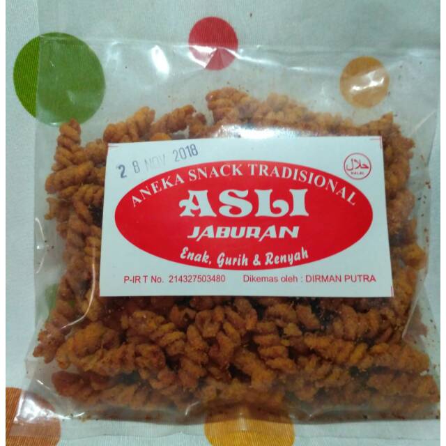 Snack Jaburan Makroni Spiral Pedas