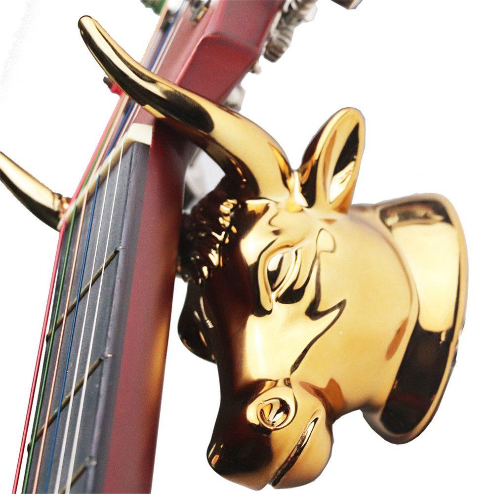 Aksesoris Holder Gitar Kepala Banteng Nanas Bass Ukulele Penyangga Stand