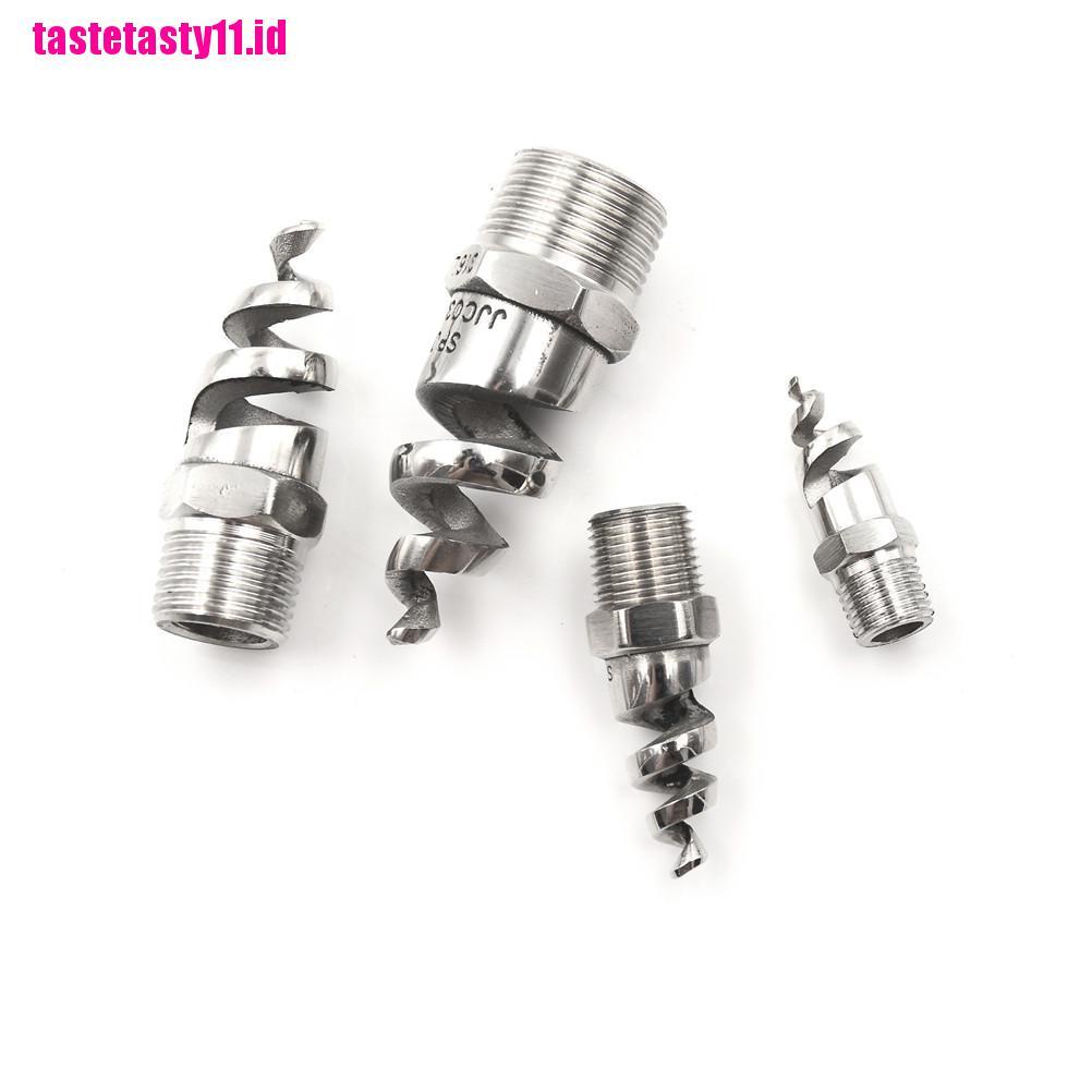 Nozzle Semprot Atomisasi Bentuk Spiral Bahan Stainless Steel Ukuran 1 / 4 1 / 2 Inch