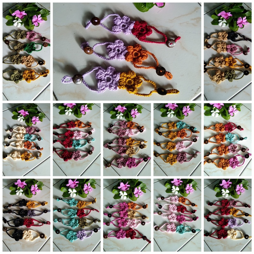 KONEKTOR MASKER RAJUT / KONEKTOR MASKER / KONEKTOR MASKER RAJUT BUNGA DUA