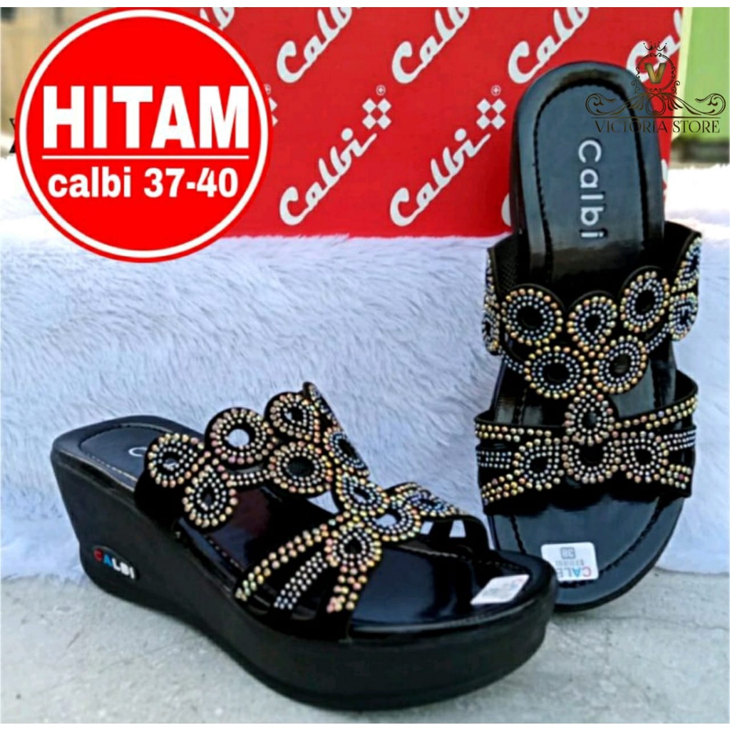 Sepatu Wedges Calbi Wanita Terbaru Ori Sandal Pesta Wanita Terbaru Sandal Wanita Calbi Terbaru Kekinian Sandal wanita terbaru wedges sandal pesta