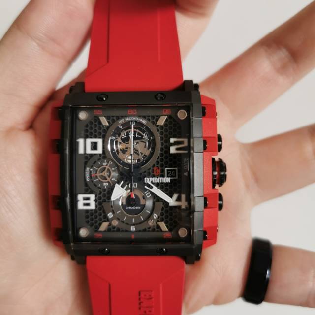 Expedition 6757 Black Red hitam merah