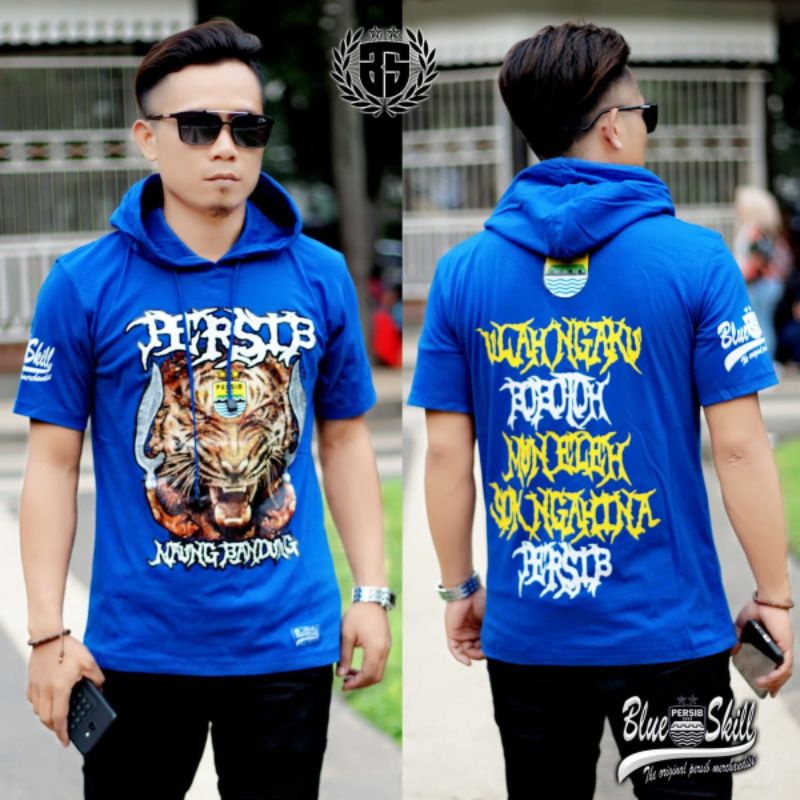 Kaos persib hoodie / kaos persib bandung dewasa / kaos persib maung bandung / atasan dewasa / kaos bobotoh persib pria dan wanita / kaos originalblueskill