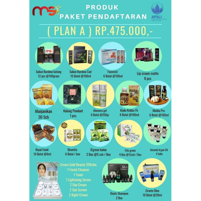 PAKET PRODUK MSI / PLAN A / PAKET JOIN MEMBER MSI
