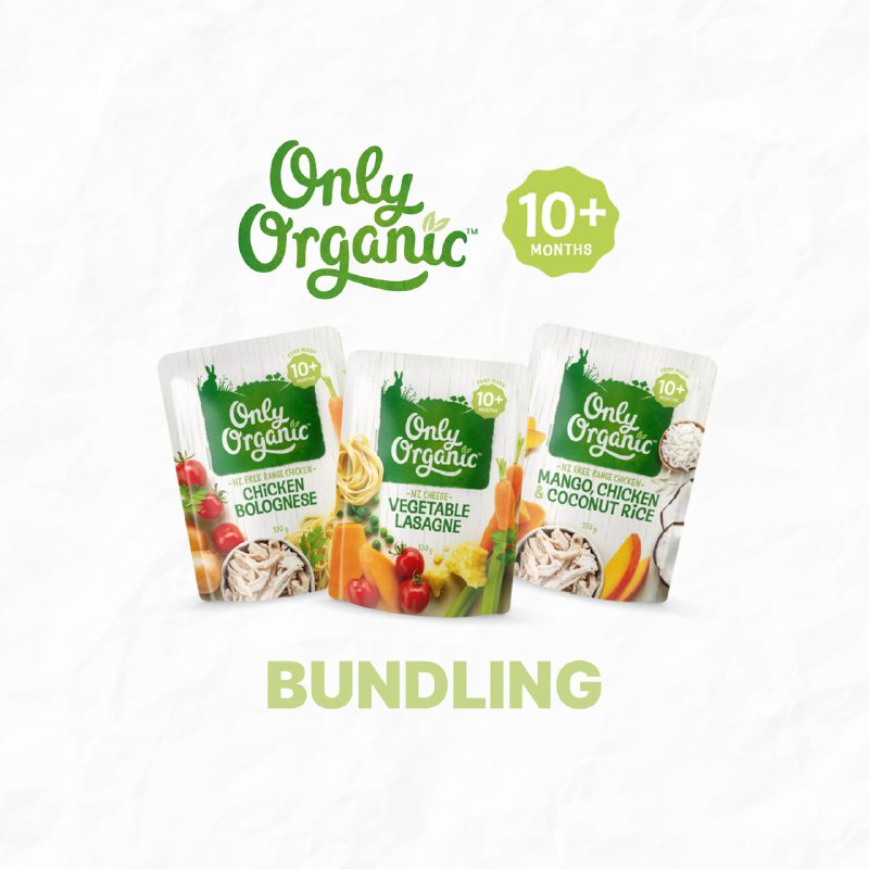 Bundling Only Organic Baby Food 10m+ (3 Pcs)