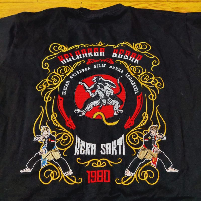 ⚫KAOS BORDIR 110 PENCAK SILAT KERA SAKTI, KAOS DISTRO PENCAK SILAT