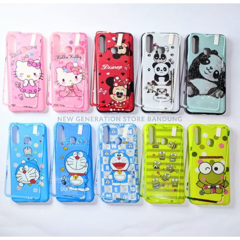 Jual Case TG Xiaomi Redmi / Redmi Note 7 Characters Cartoon Hello Kitty