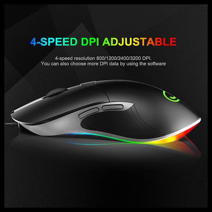 Gaming Mouse JOYSEUS RGB 3200DPI LED USB Professional - MS0005