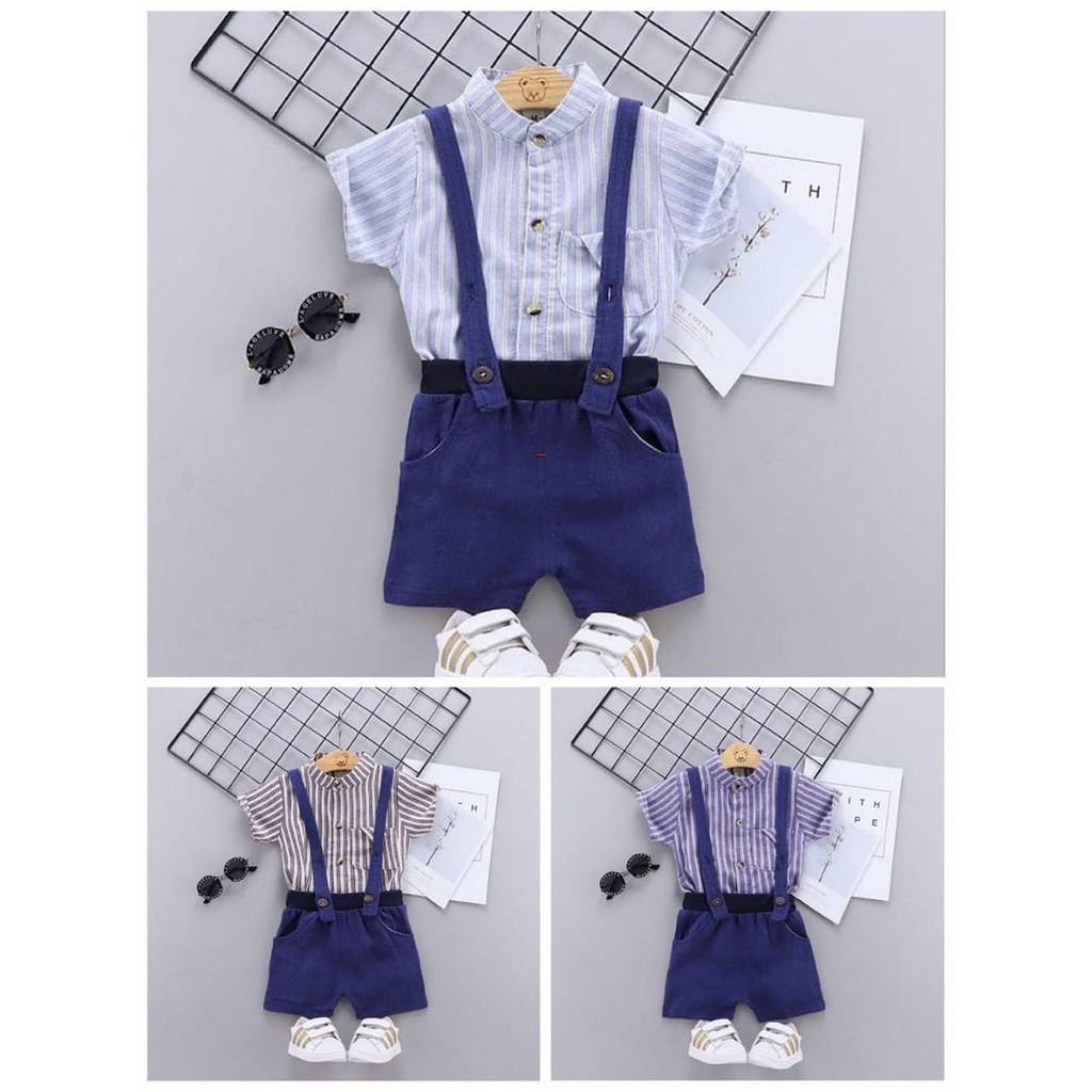 IMPORTED BUSINESSKID OVERALL  baju bayi setelan anak  