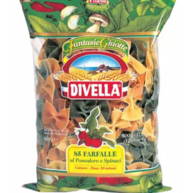 

Divella Farfalle Pomodoro Spinaci 500g