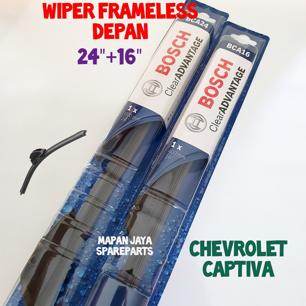 BOSCH WIPER DEPAN - CAPTIVA / INNOVA (FRAMELESS PISANG)