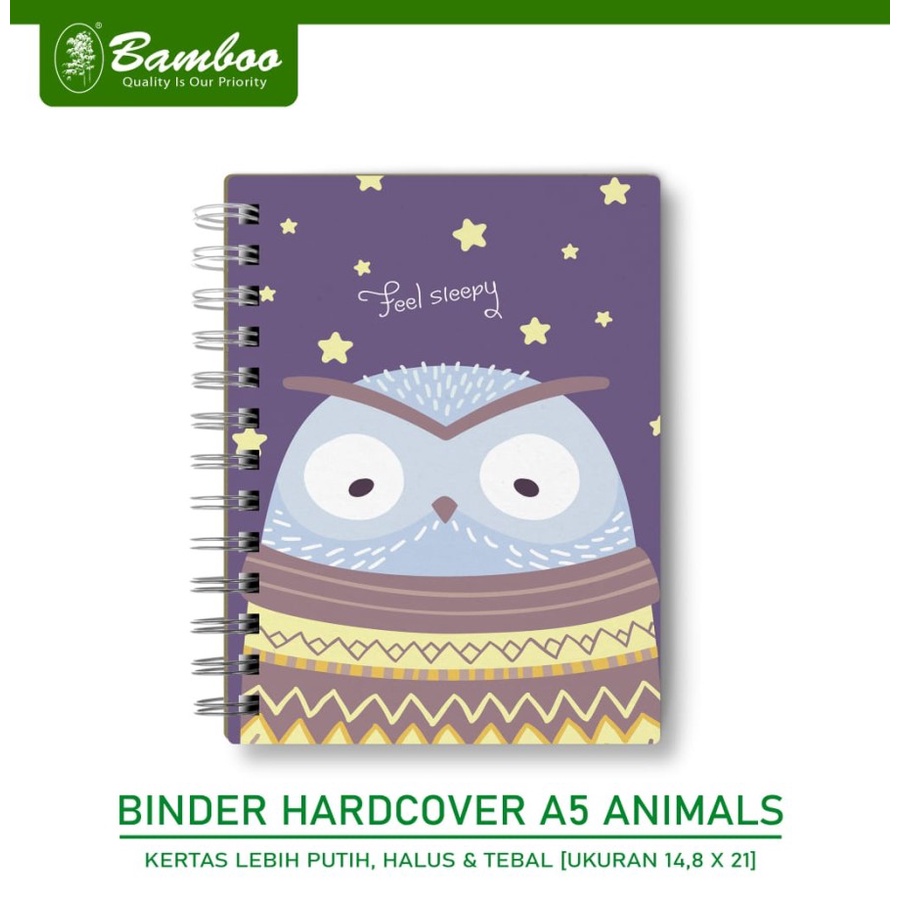 

Bamboo Binder Hardcover A5 Animals