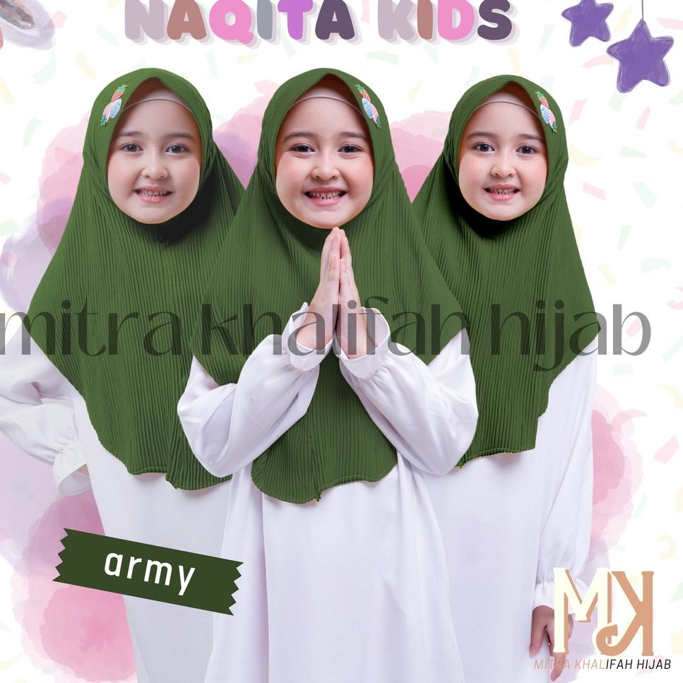 ♥NEW♥ JILBAB ANAK NAQITA KIDS STRAWBERRY FULL PLISKET / BERGO INSTAN ANAK TANGGUNG / KHIMAR INSTANT/