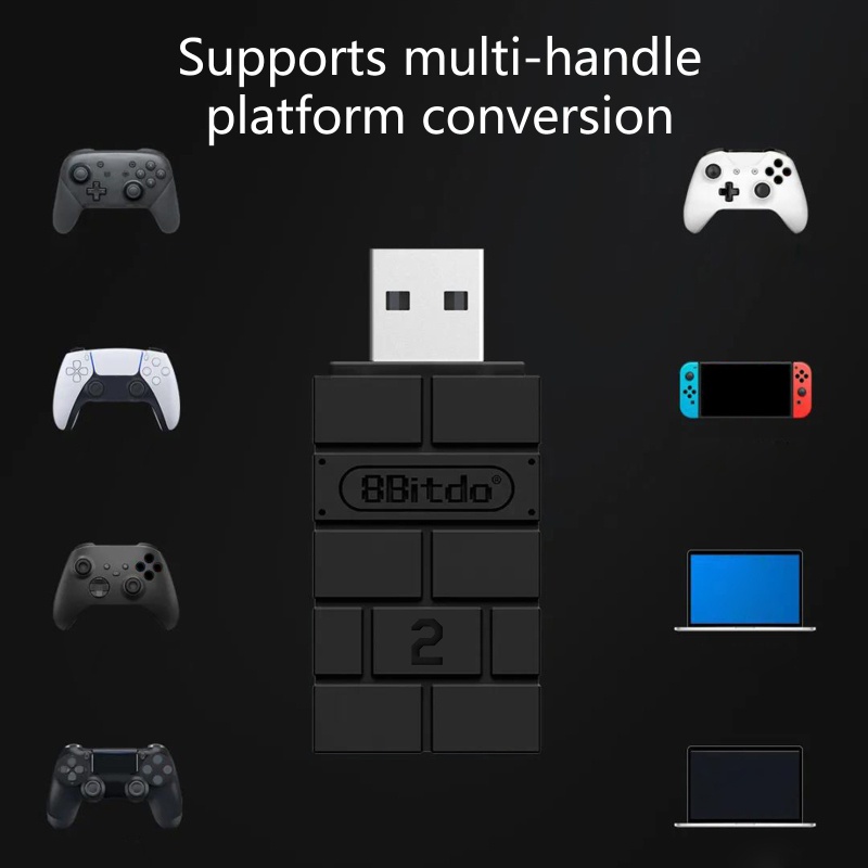 Gro 8Bitdo Wireless USB Adapter Plug Untuk Bermain Cocok Untuk Switch XB One S Controller