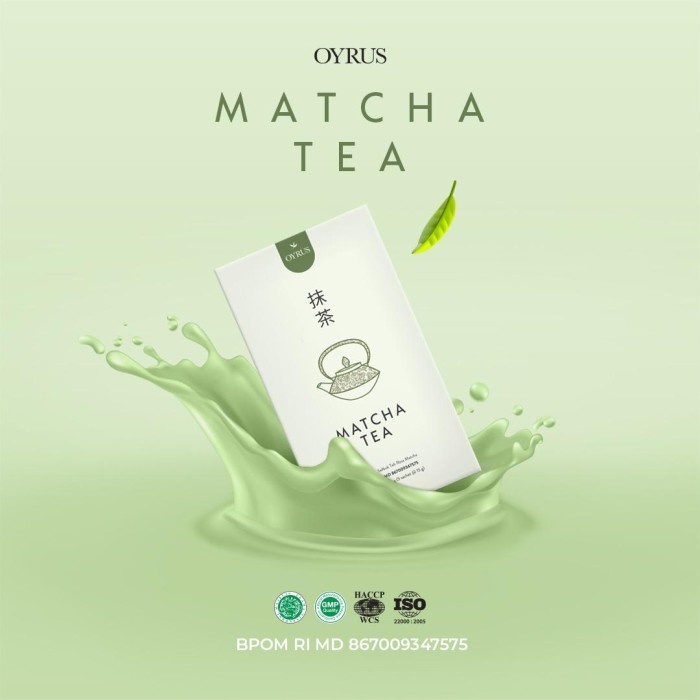 

(BISA COD) PROMO BUY 1 GET 1 !! OYRUS MATCHA TEA