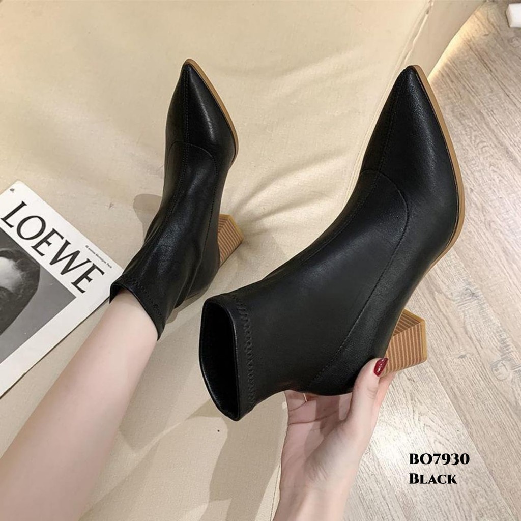 ✅PINKEY P027 RESTOCK SEPATU BOOTS FLAT KOREA HEELS