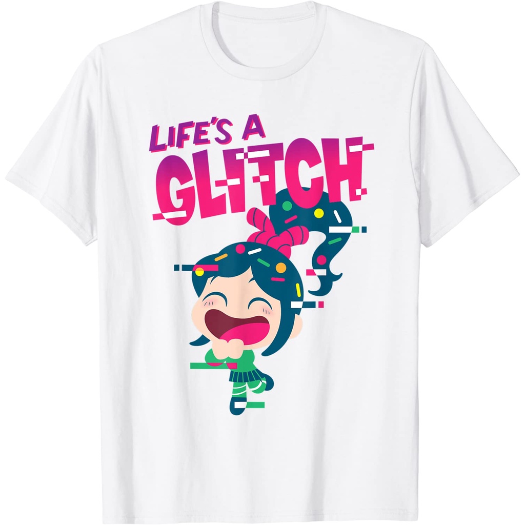 Baju Kaos Dewasa Disney Ralph Breaks the Internet Vanellope Glitch T-Shirt