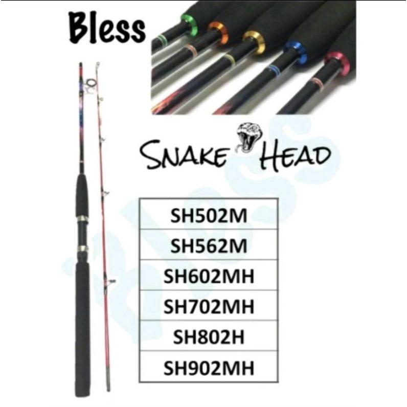joran sambung 2 murah bless snake head 210