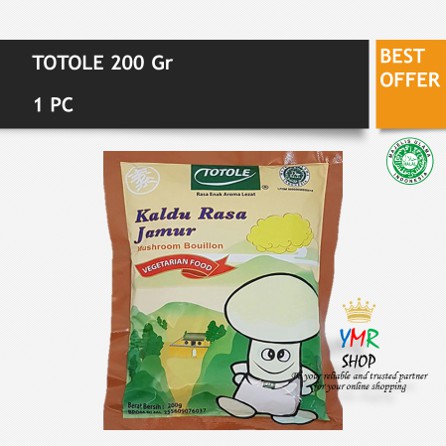 Totole Kaldu Bumbu Jamur Granulated Mushroom Bouilon 200Gr Halal Vegan Vegetarian