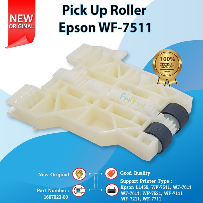 Pick Up Roller Epson L1455 WF7111 WF7211 WF7511 WF7511 WF7611 WF7521 WF7711, Part Number 1667623-00