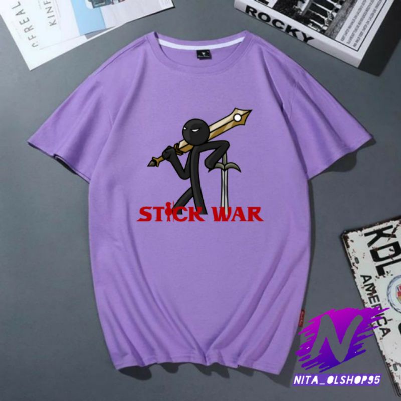 kaos stikman baju kaos anak stickwar stickman