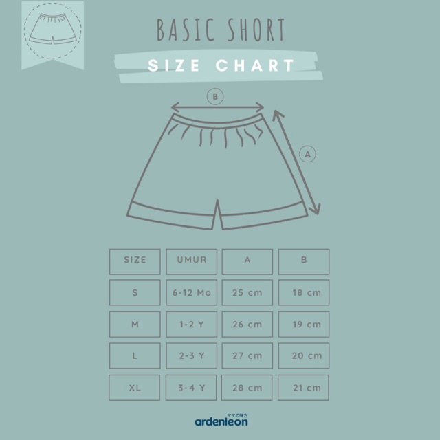 Arden Leon Basic Short / Celana Pendek - SALE