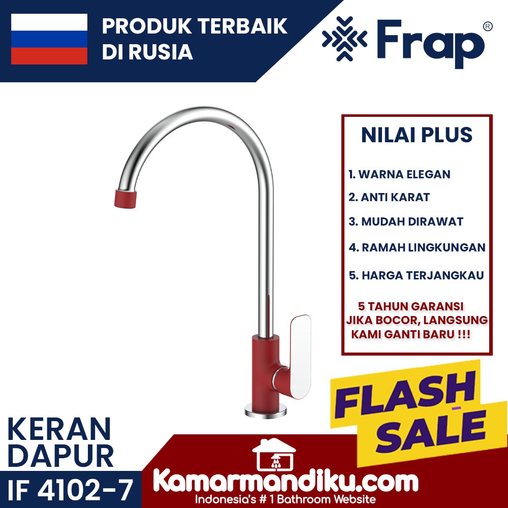 FRAP Keran Dapur Kitchen Sink Pillar IF 4102-7 anti karat bergaransi