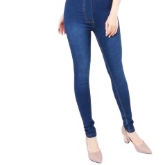 Celana Jeans HIGH WAIST / HW Jeans Pants Wanita Original - DARK BLUE