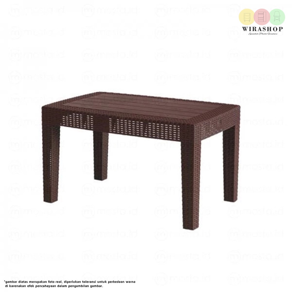 meja plastik rotan olymplast OCT-r OST-r meja taman meja plastik meja teras meja lesehan