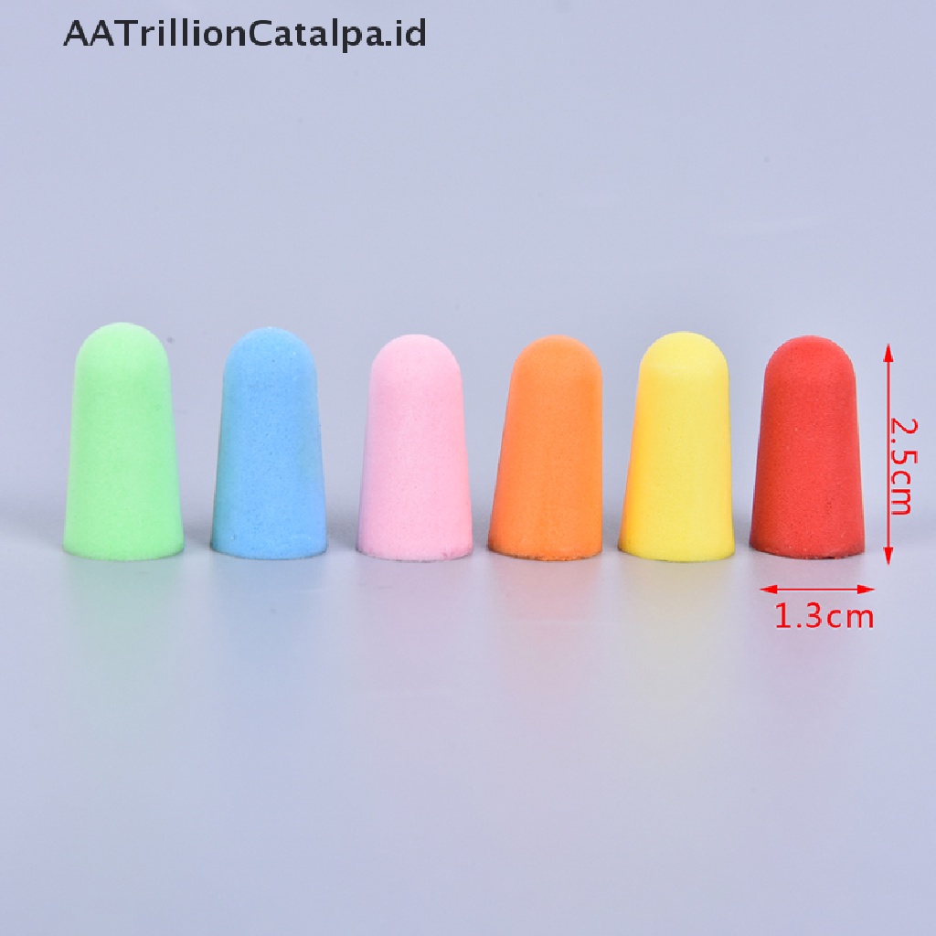 Aatrillioncatalpa 5 Pasang Earplug Busa Peredam Suara Untuk Berenang