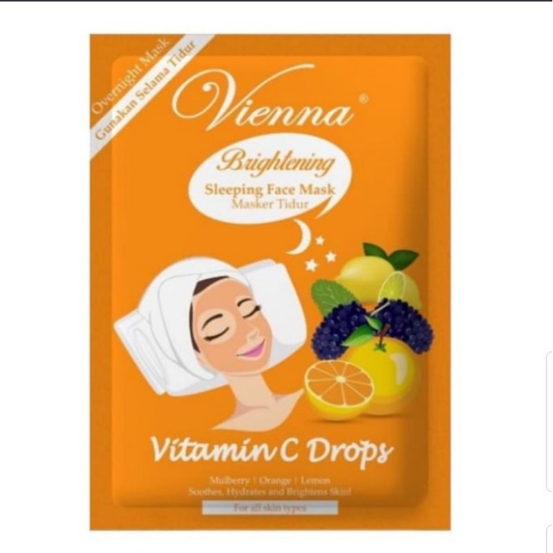 MASKER VIENNA - VIENNA BRIGHTENING SLEEPING FACE MASK - MASKER MUKA - MASKER WAJAH VIENNA