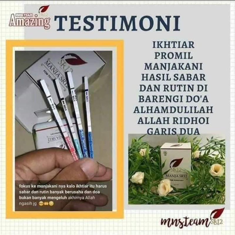 PROGRAM HAMIL WANITA DAN KESUBURAN MANJAKANI HERBAL SR12 BPOM  