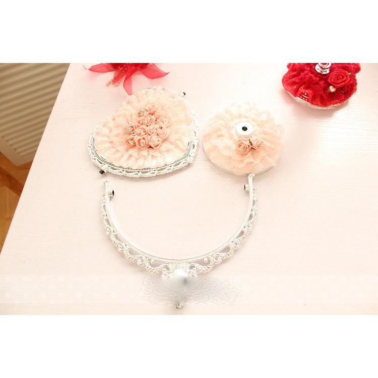 Elegant Stand Mirror / Cermin Kaca Bunga Berdiri Perlengkapan Make Up