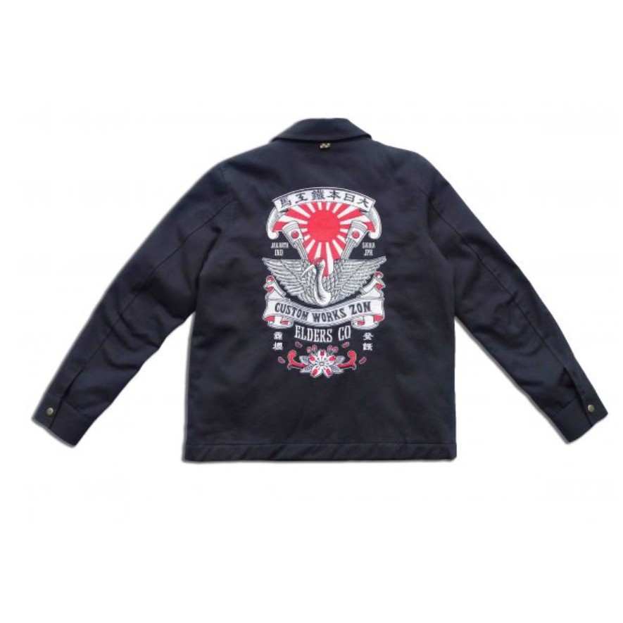 Jaket Elders Company x Custom Work Zon Size L - Limited