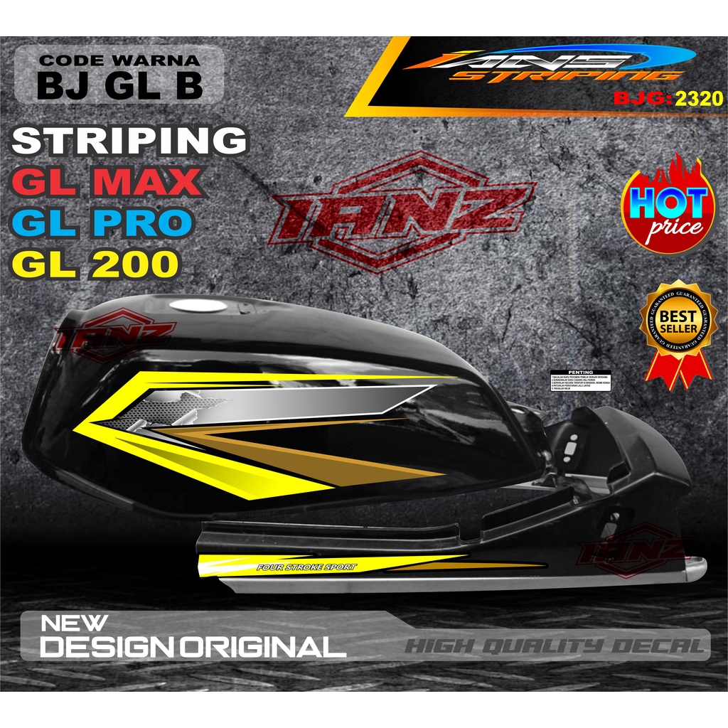 COSTUM STRIPING GL MAX GL PRO TERBARU / VARIASI STIKER GL TERMURAH / COSTUM STRIPING GL MAX / STIKER MOTOR