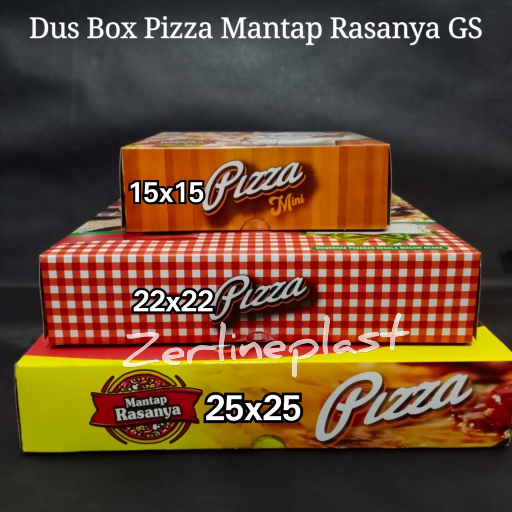 Dus Pizza Mantap Rasanya GS - Dus Kue Serbaguna - Box Pizza @50pcs