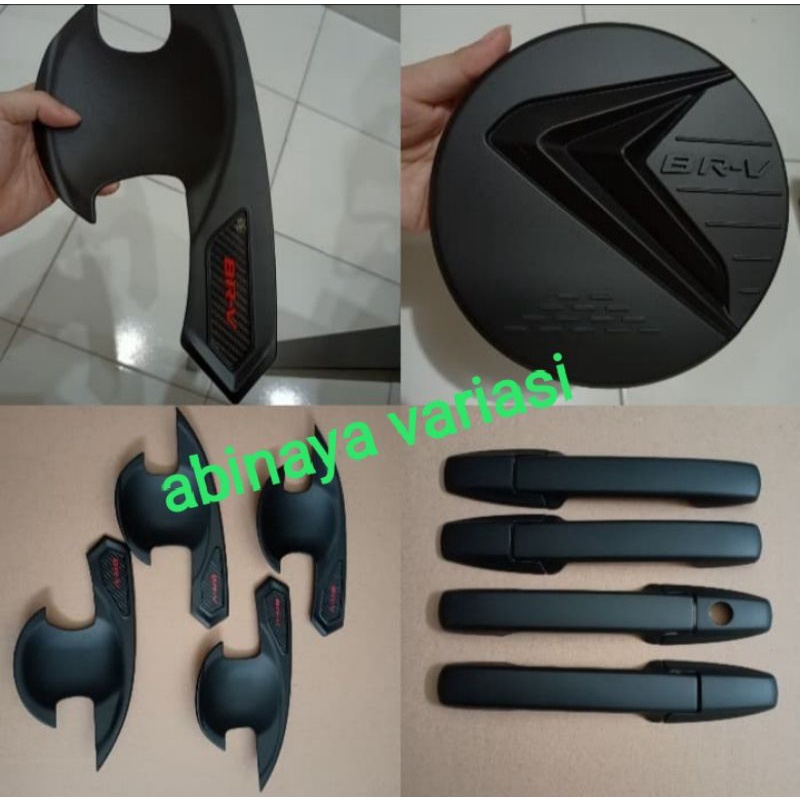 Paket Outer Handle Mobil BRV &amp; Tutup Tangki Hitam