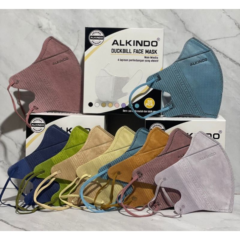 MASKER DUCKBILL ALKINDO 4PLY ISI 50