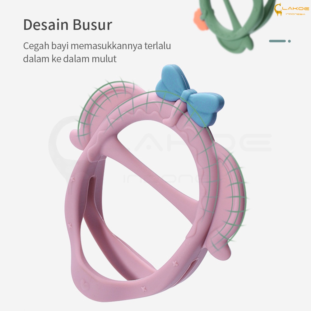 LAKOE Teether bayi / teether gelang bayi Bahan silikon BPA FREE