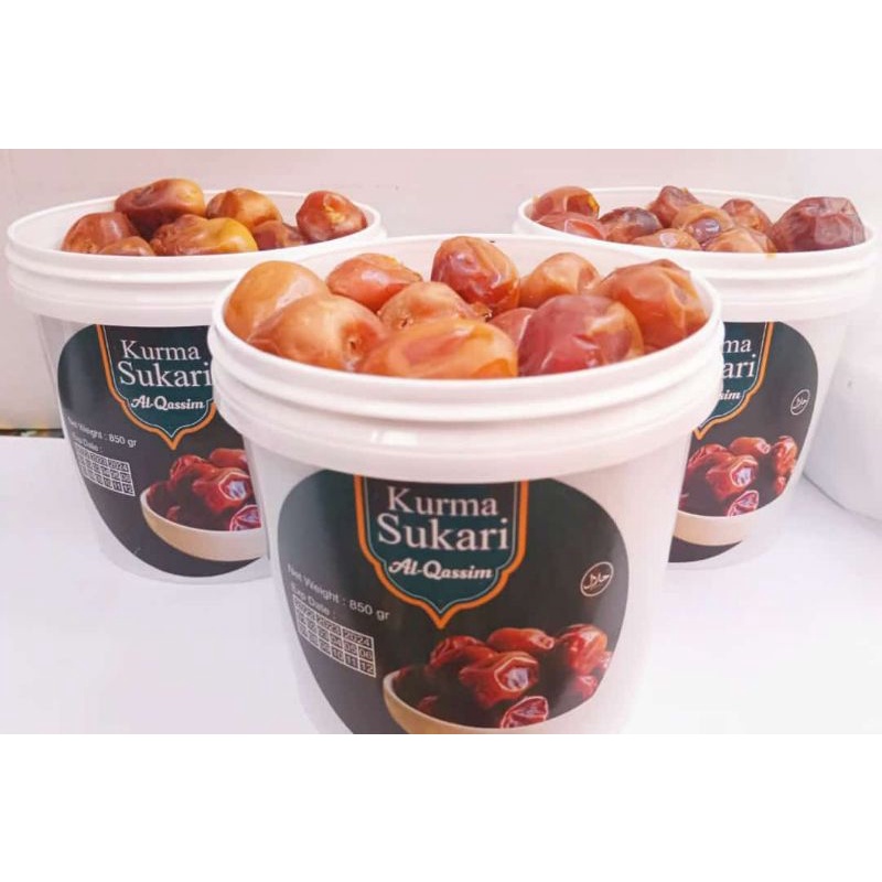 

Kurma sukari alqhosim premium kemasan bucket 850 gram