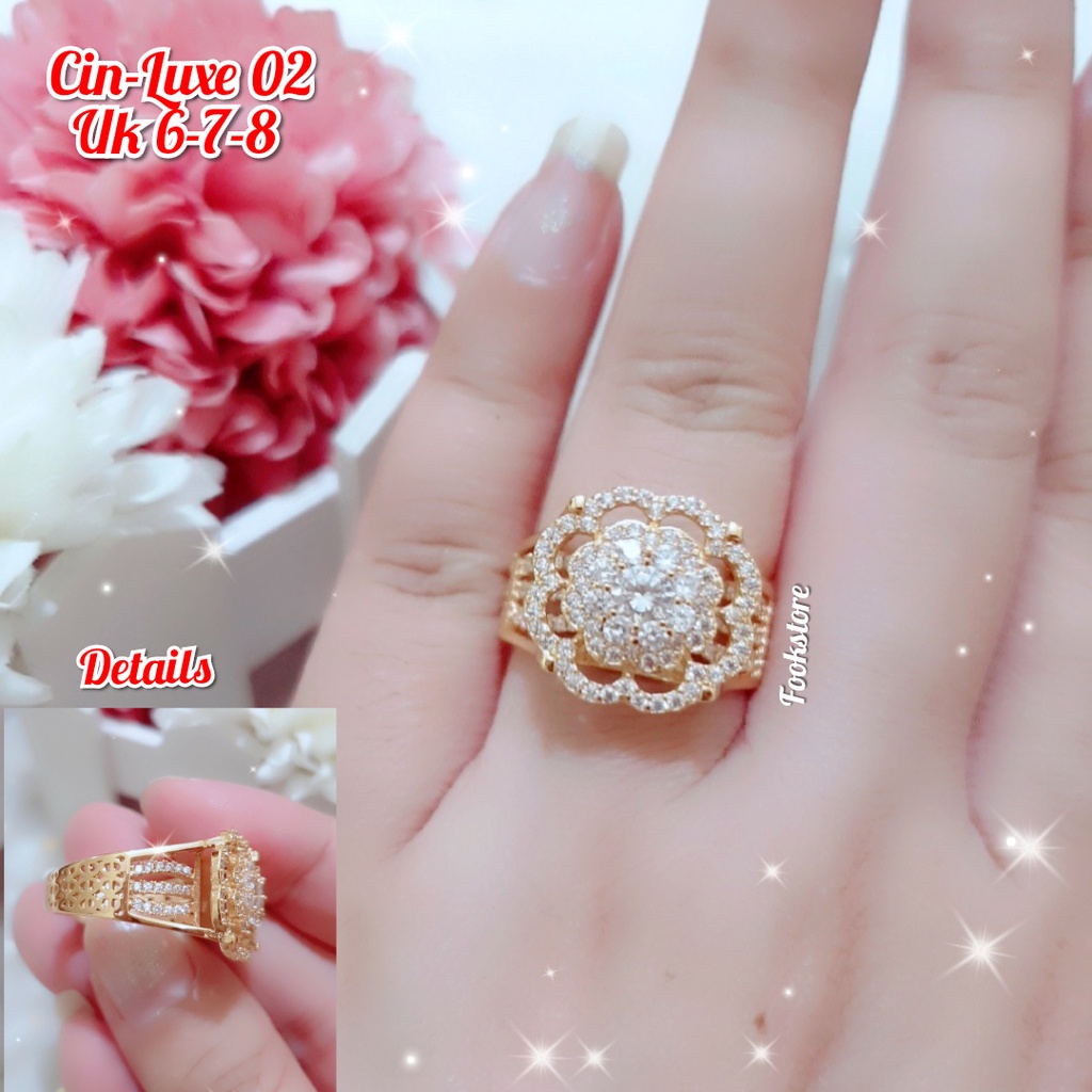 FASHION CINCIN WANITA PERMATA PREMIUM AKSESORIS