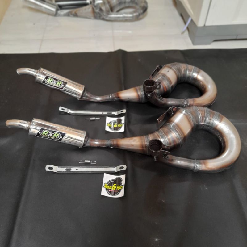 Terlaris !!! KNALPOT RACING VESPA  KANAN PX150, SUPER, EXCEL by R&R Pipes-2