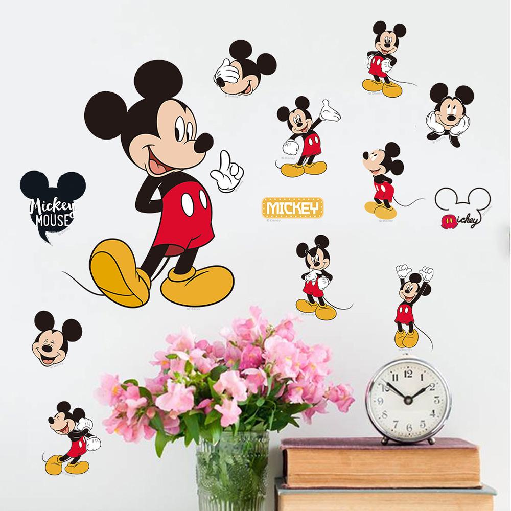 Quinton Stiker DIY Removable Kartun Mickey Minnie