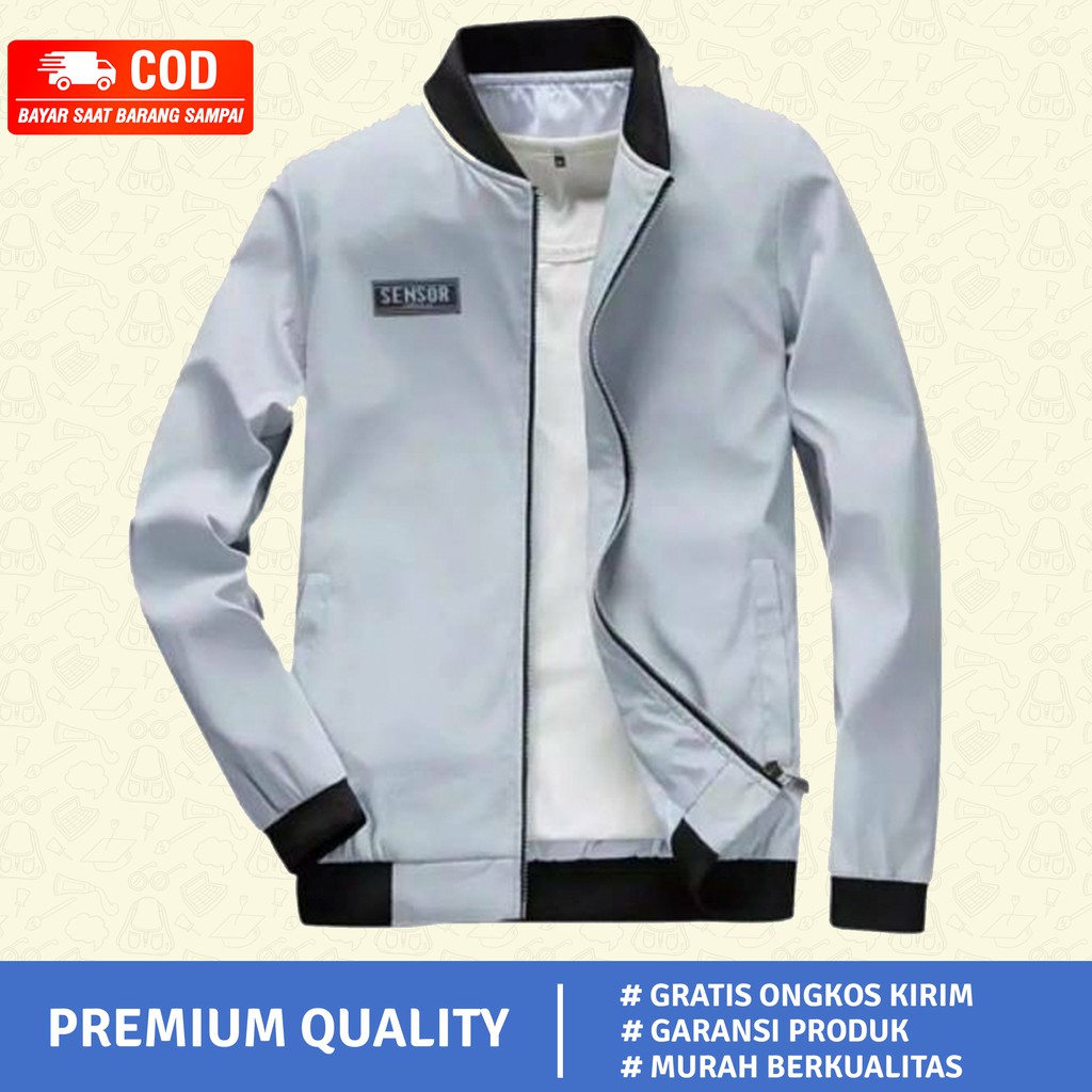 Jaket pria IKC 002 distro cbr six Bandung hoodie dua sisi bolak balik keren grosir pakaian pria H0D7