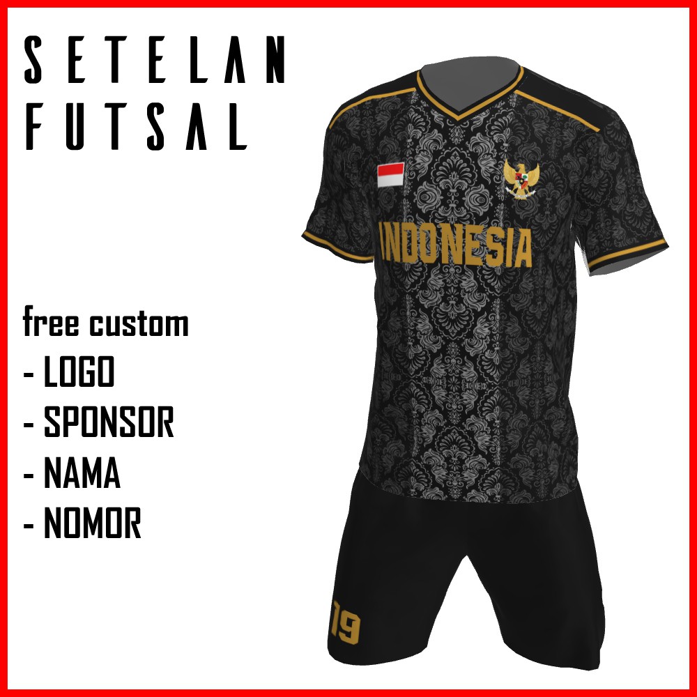 Bikin Jersey Futsal Custom Printing , Baju Kaos Jersey Setelan